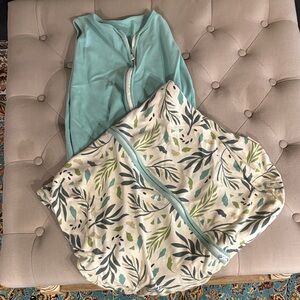 Leaf Patterned Baby Swaddle